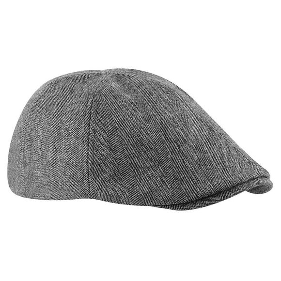 Beechfield Unisex Ivy Flat Cap / Headwear / Gray - Picture 1 of 2
